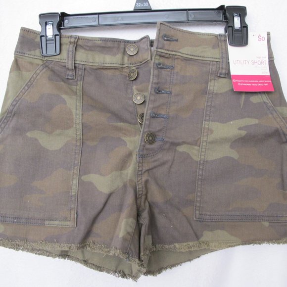 NEW So Juniors High Rise Utility Shorts - Size 5/27 - Picture 3 of 10